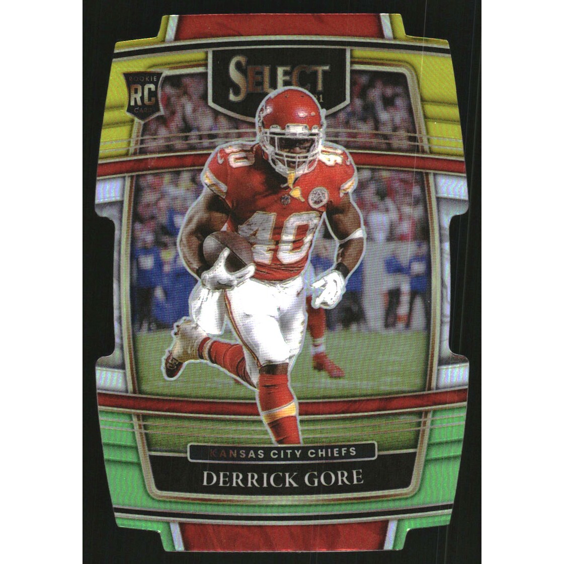 2021 Select Prizm Green and Yellow Die Cut #84 Derrick Gore