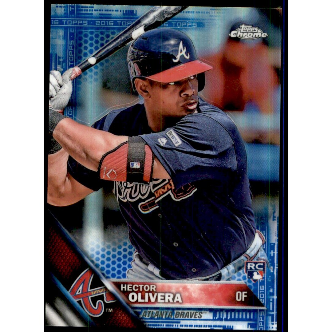 2016 Topps Chrome Blue Refractors #89 Hector Olivera