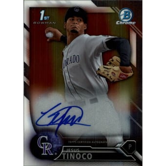 2016 Bowman Chrome Prospect Autographs #CPAJT Jesus Tinoco