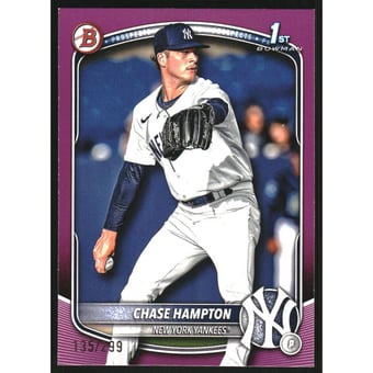 2025 Bowman Prospects Fuchsia #BP57 Chase Hampton