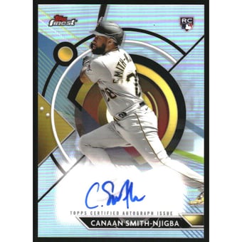 2023 Finest Autographs Refractors #FACSM Canaan Smith-Njigba
