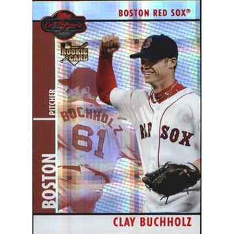 2008 Topps Co-Signers Hyper Plaid Red #100a Clay Buchholz