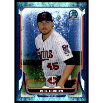 2014 Bowman Chrome Bubble Refractors #208 Phil Hughes