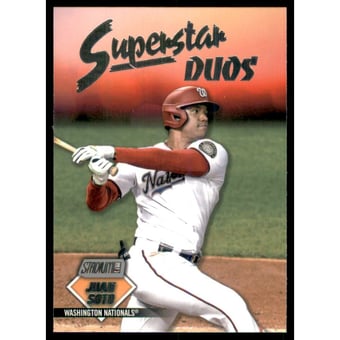 2021 Stadium Club Superstar Duos #SD10 Stephen Strasburg/Juan Soto