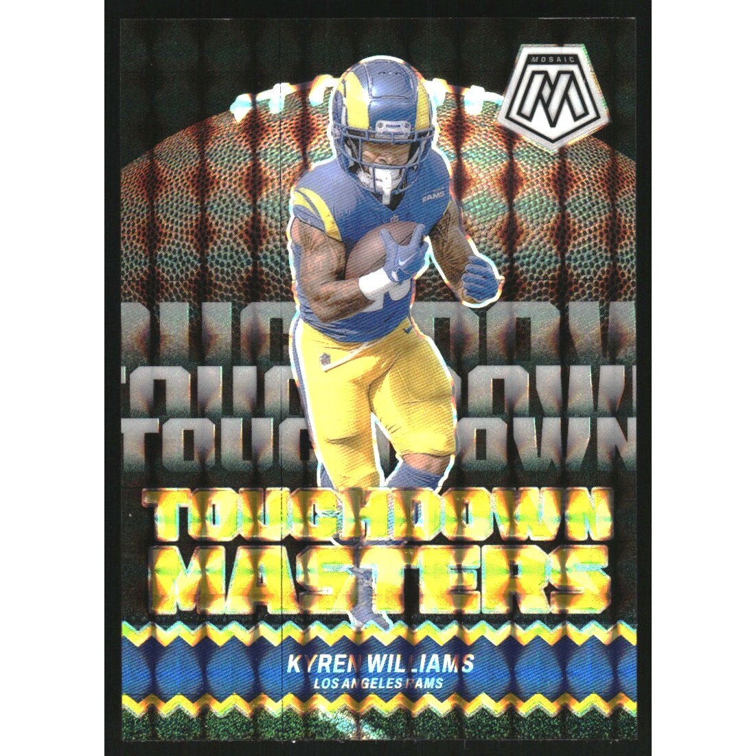 2024 Panini Mosaic Touchdown Masters Mosaic Reactive Yellow #8 Kyren Williams