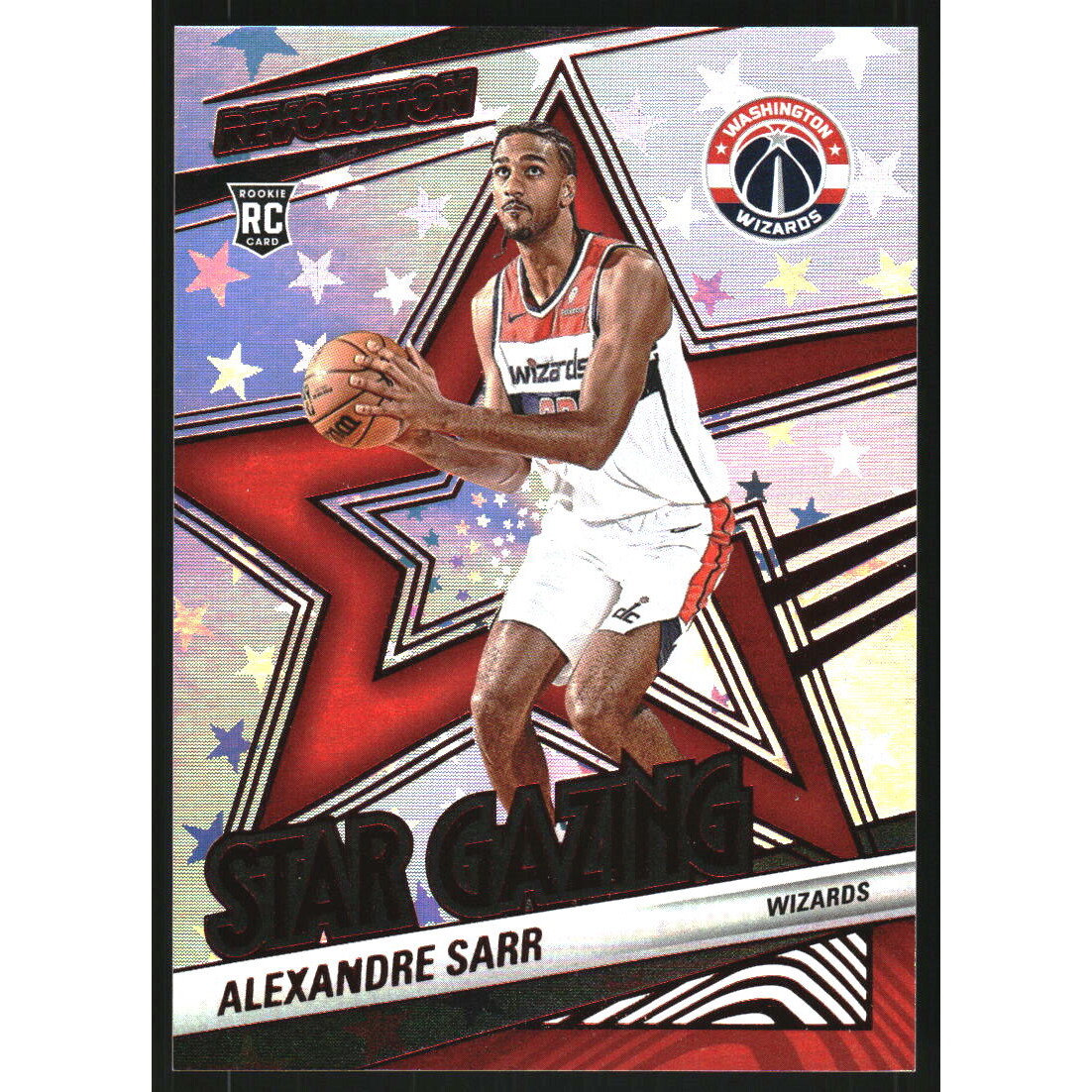 2024-25 Panini Revolution Star Gazing Red Astro #19 Alexandre Sarr