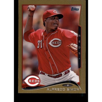 2014 Topps Mini Gold #21 Alfredo Simon