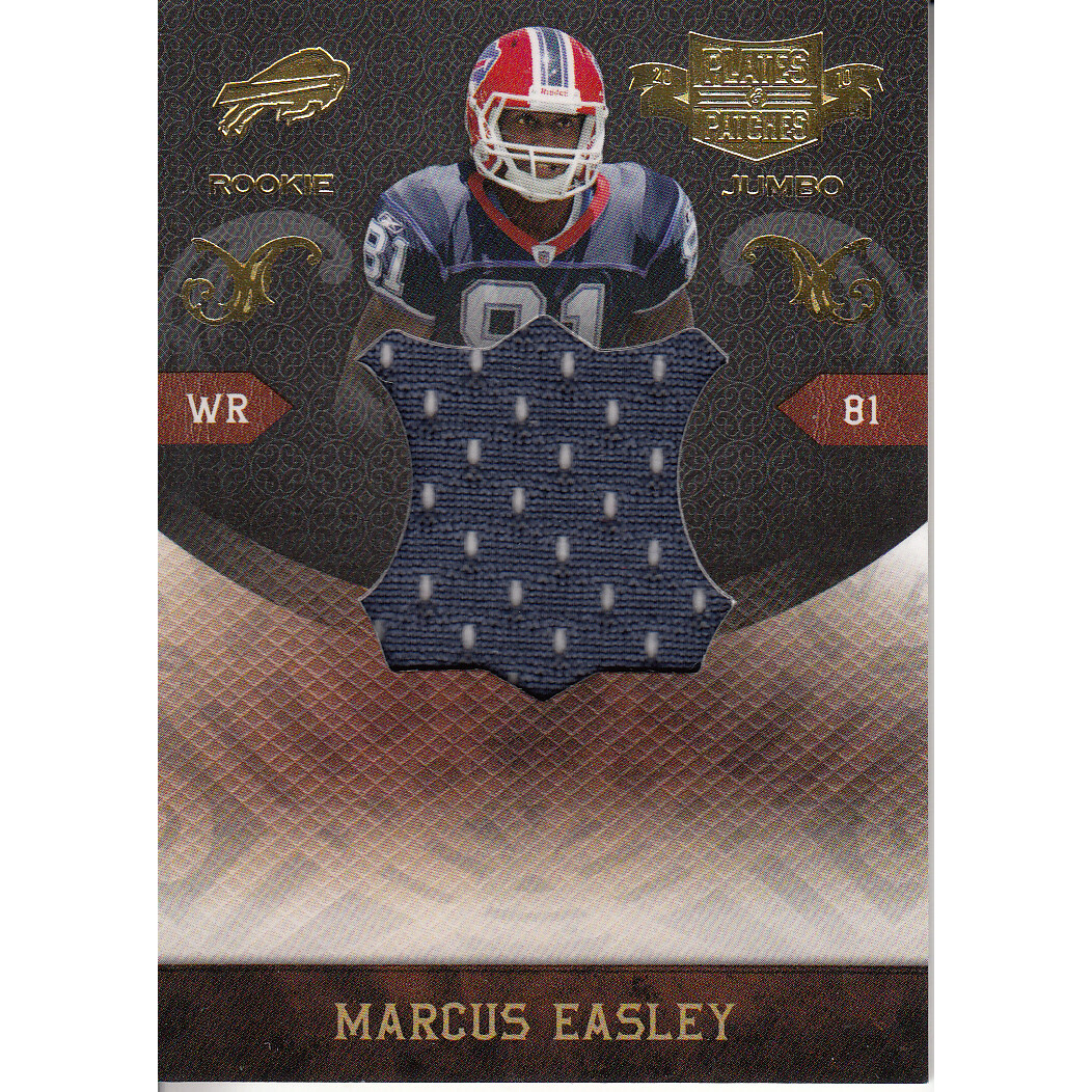 2010 Panini Plates and Patches Rookie Jumbo Materials #30 Marcus Easley