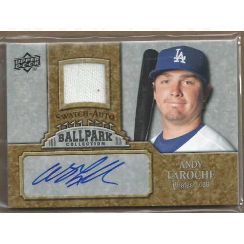 2009 Upper Deck Ballpark Collection Jersey Autographs #AL Andy LaRoche. rookie card picture