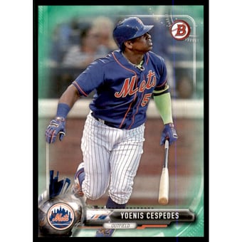 2017 Bowman Green #17 Yoenis Cespedes