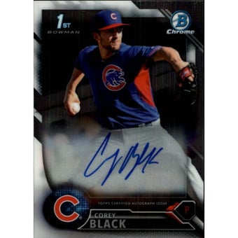 2016 Bowman Chrome Prospect Autographs #CPACB Corey Black