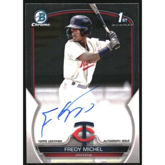 2023 Bowman Chrome Prospect Autographs #CPAFM Fredy Michel