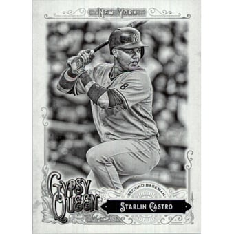 2017 Topps Gypsy Queen Black and White #54 Starlin Castro