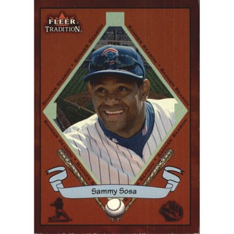 2002 Fleer Tradition Glossy #480 Sammy Sosa BNR