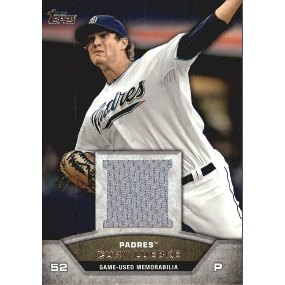 2013 Topps Mini Relics #CL Cory Luebke. rookie card picture