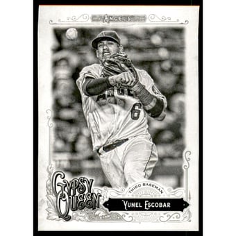 2017 Topps Gypsy Queen Black and White #266 Yunel Escobar