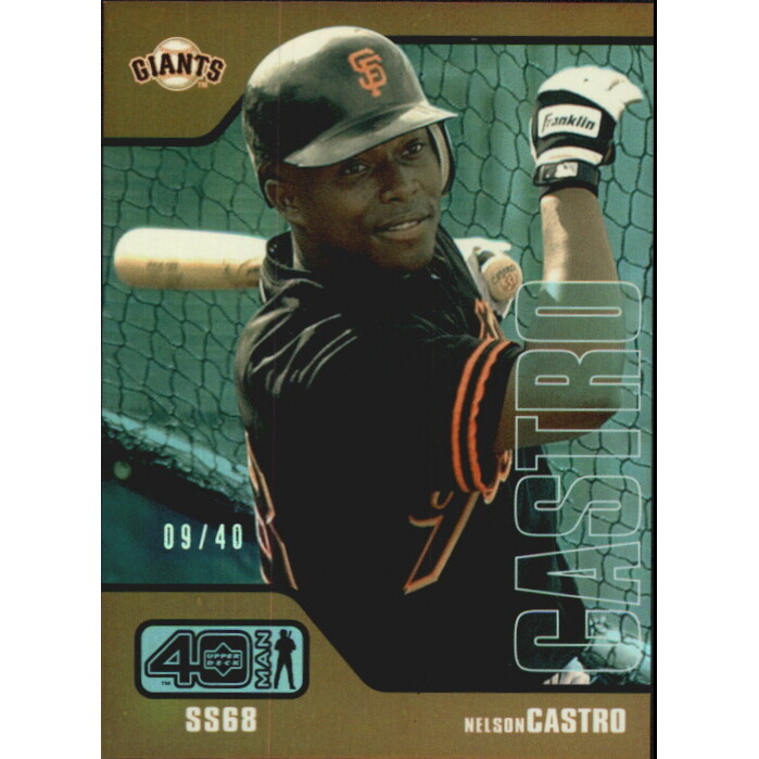 2002 Upper Deck 40-Man Electric Rainbow #773 Nelson Castro. rookie card picture