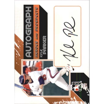 2011 ITG Heroes and Prospects Full Body Autographs Silver #KP Kyle Parker S2