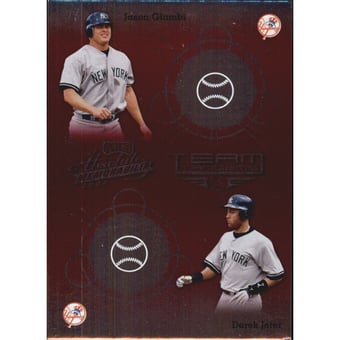 2002 Absolute Memorabilia Team Tandems #TT20 Derek Jeter/Jason Giambi