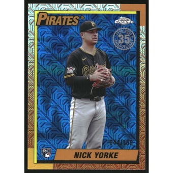 2025 Topps '90 Topps Silver Pack Chrome Blue Refractors #T90C133 Nick Yorke