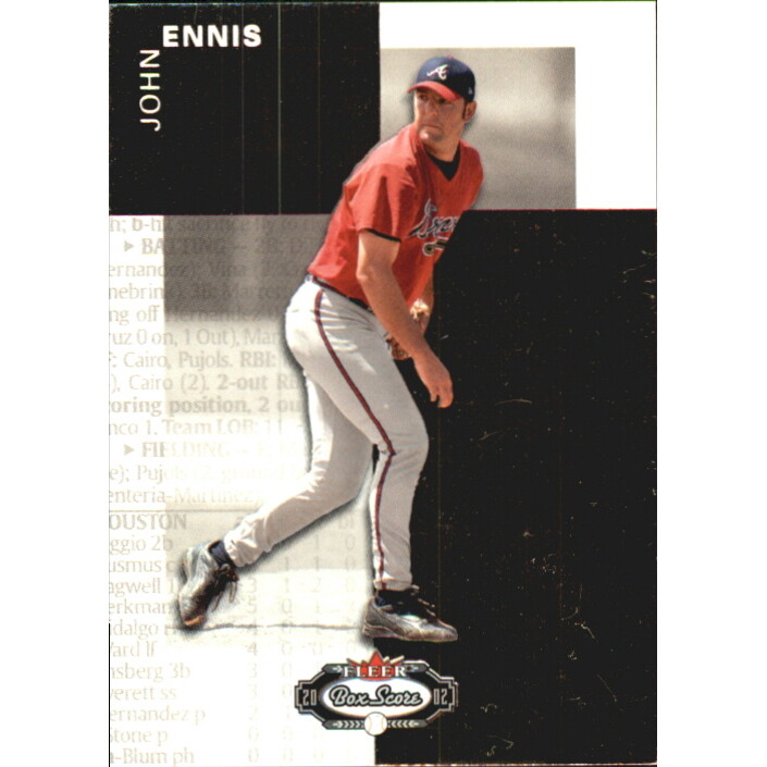 2002 Fleer Box Score First Edition #144 John Ennis RP. rookie card picture