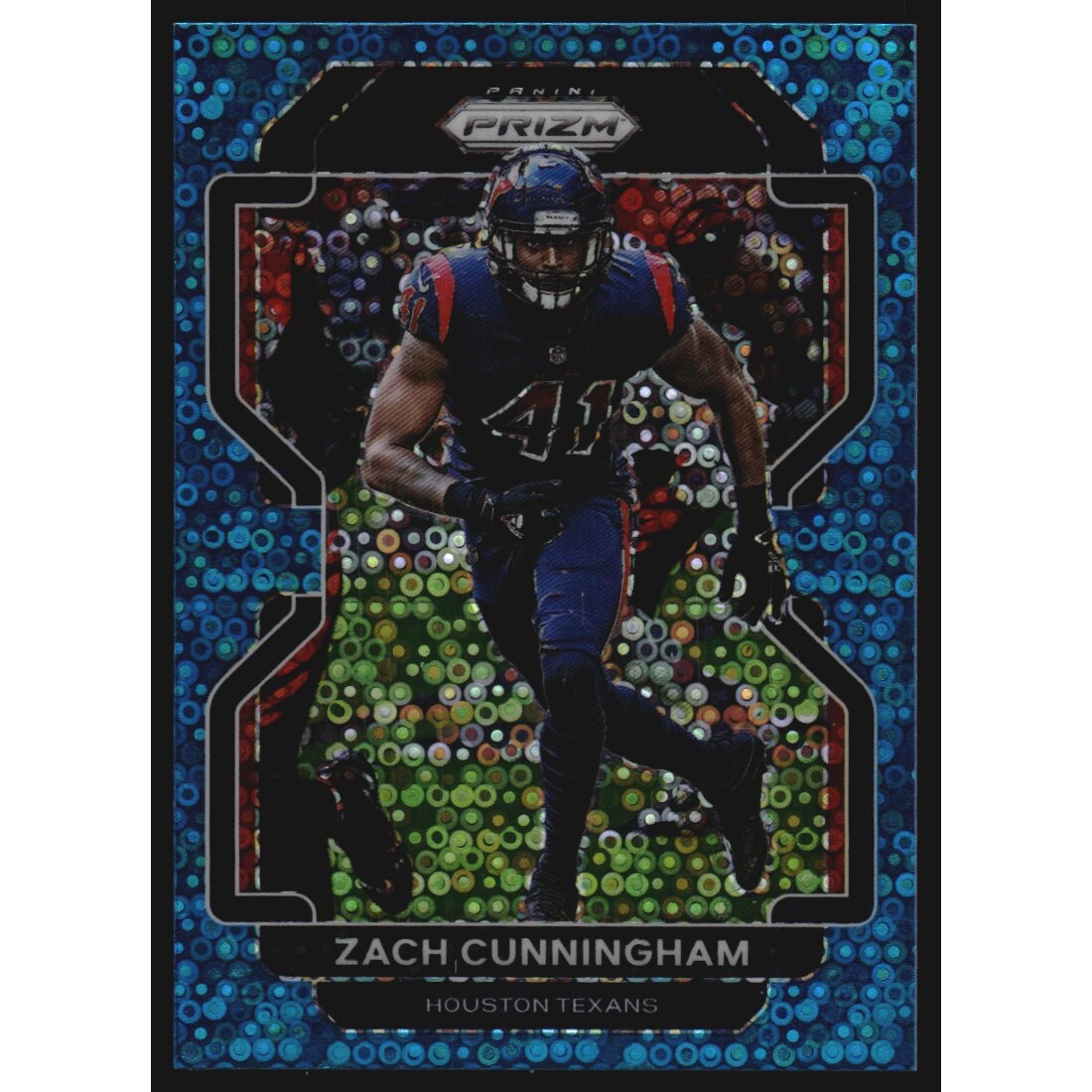 2021 Panini Prizm Prizms No Huddle Blue #38 Zach Cunningham