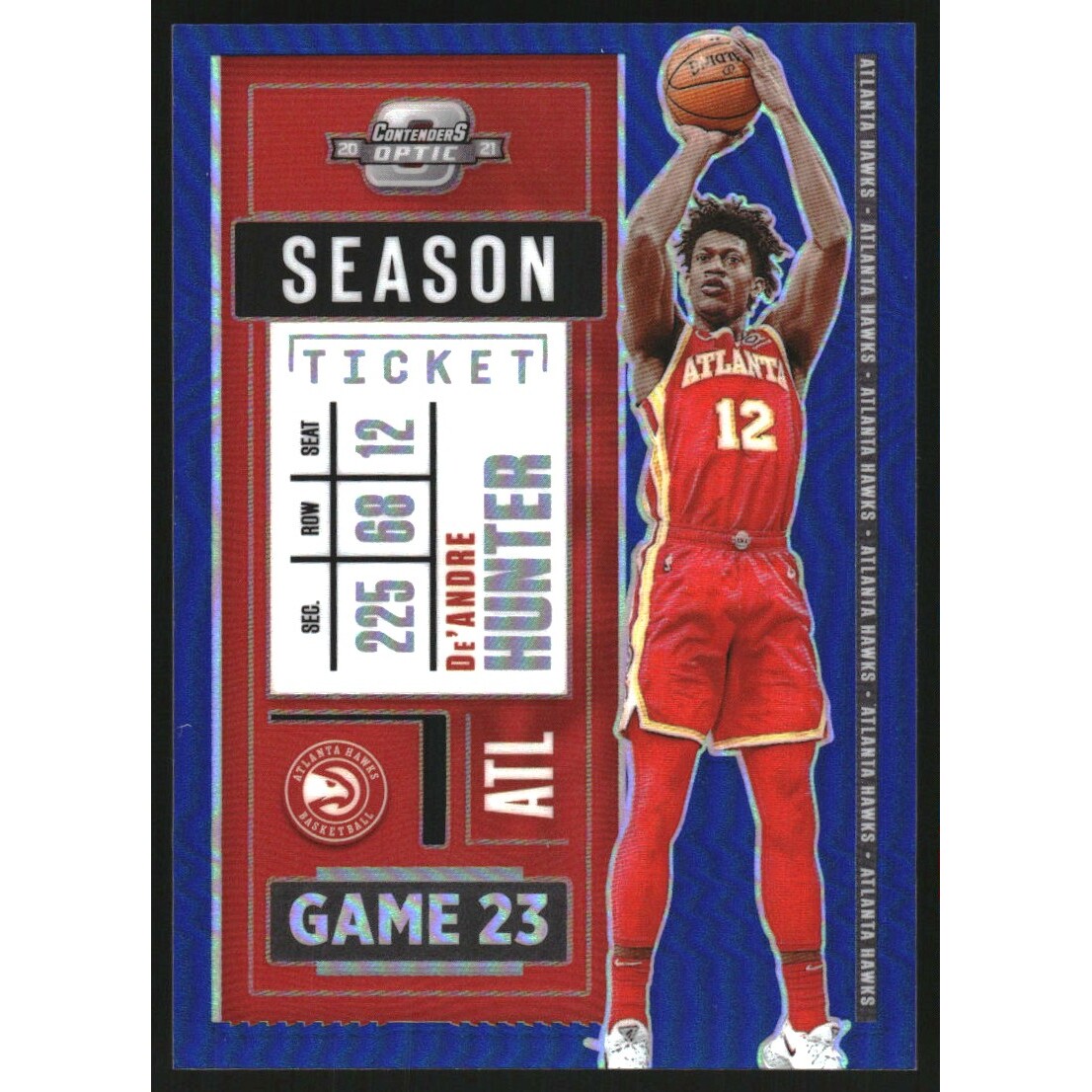 2020-21 Panini Contenders Optic Blue #24 De'Andre Hunter