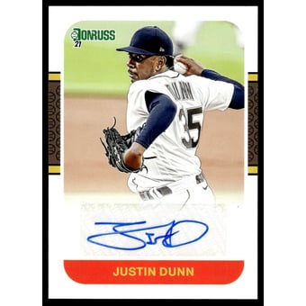 2021 Donruss Retro '87 Signatures #39 Justin Dunn