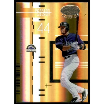 2005 Leaf Certified Materials Mirror Gold #20 Preston Wilson