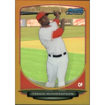 2013 Bowman Chrome Mini Gold Refractors #87 Travis Witherspoon