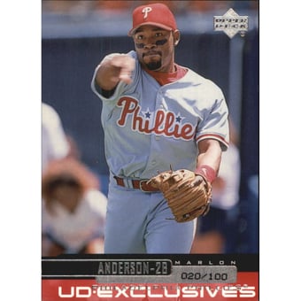 2000 Upper Deck Exclusives Silver #195 Marlon Anderson