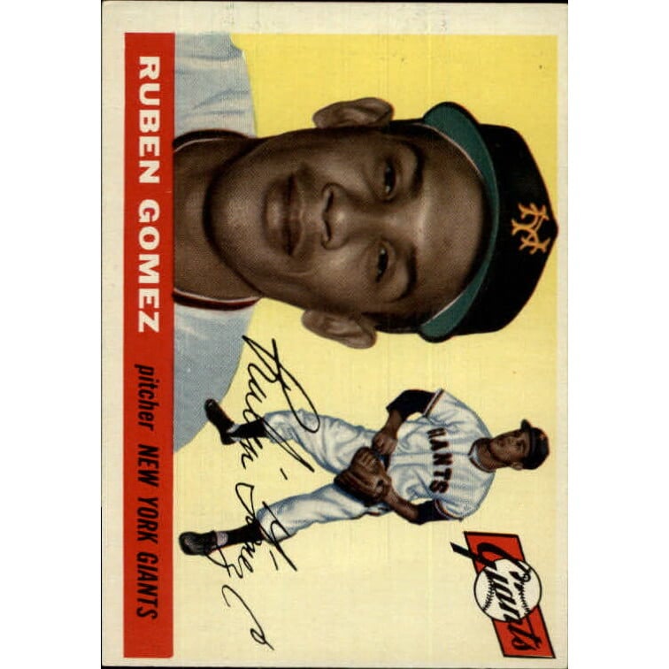 1955 Topps #71 Ruben Gomez. rookie card picture
