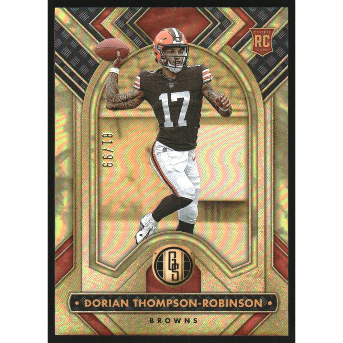 2023 Panini Gold Standard #136 Dorian Thompson-Robinson RC 2023 Panini Gold Standard #136 Dorian Thompson-Robinson RC