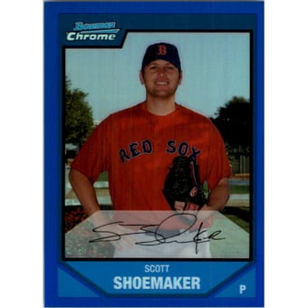 2007 Bowman Chrome Prospects Blue Refractors #BC138 Scott Shoemaker