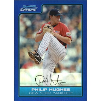 2006 Bowman Chrome Draft Future's Game Prospects Blue Refractors #19 Philip Hughes