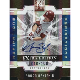 2009 Donruss Elite Extra Edition Signature Aspirations #40 Aaron Baker