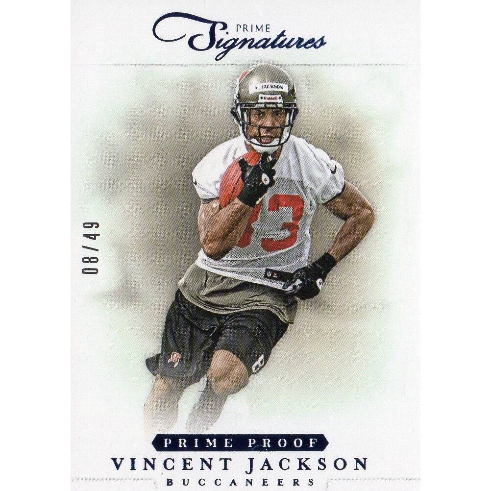 2012 Prime Signatures Prime Proof Blue #69 Vincent Jackson