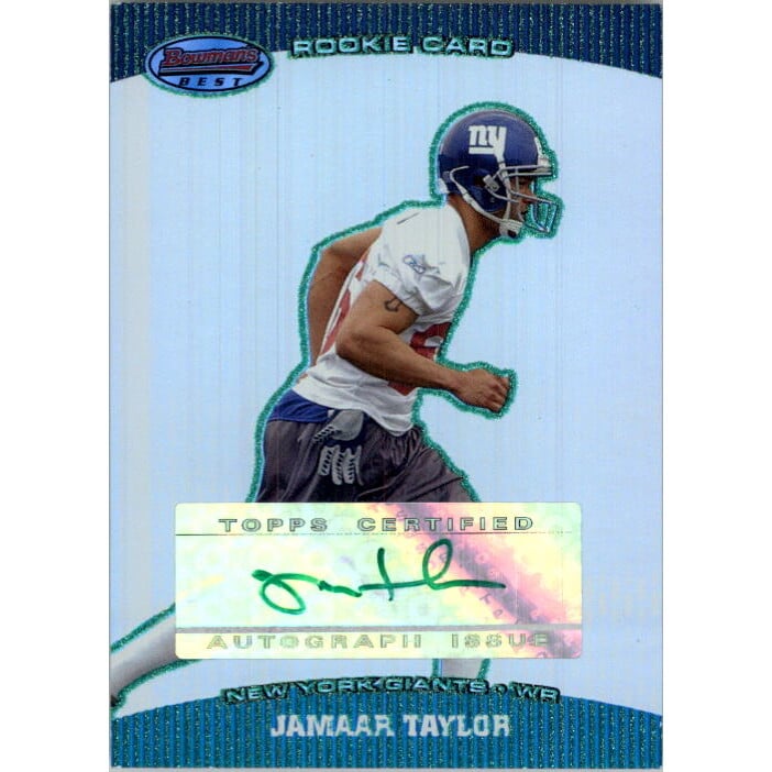 2004 Bowman's Best Green #161 Jamaar Taylor AU. rookie card picture