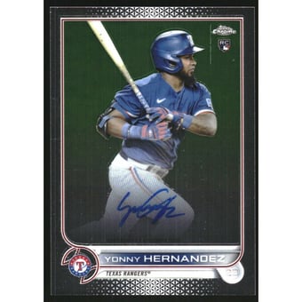 2022 Topps Chrome Rookie Autographs #RAYH Yonny Hernandez