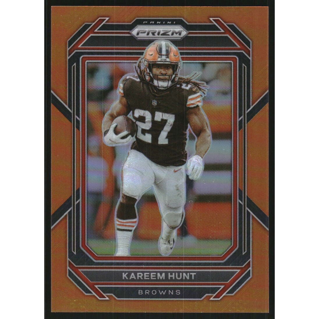 2022 Panini Prizm Prizms Orange #68 Kareem Hunt