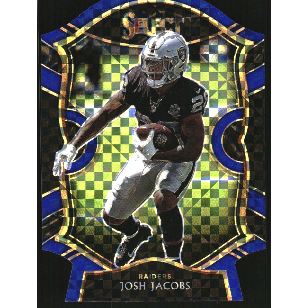 2020 Select Prizm Blue Die Cut #33 Josh Jacobs