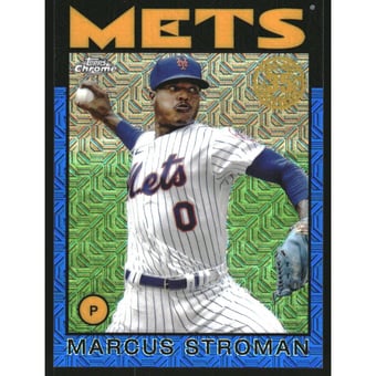 2021 Topps Update '86 Topps Silver Pack Blue Refractors #86C22 Marcus Stroman