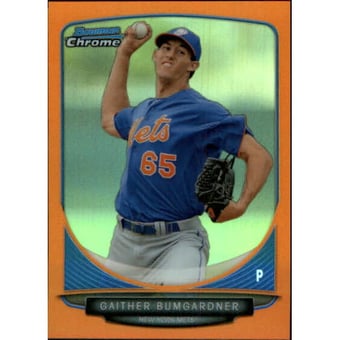 2013 Bowman Chrome Mini Orange Refractors #148 Gaither Bumgardner