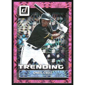 2022 Donruss Trending Pink Fireworks #8 Oneil Cruz