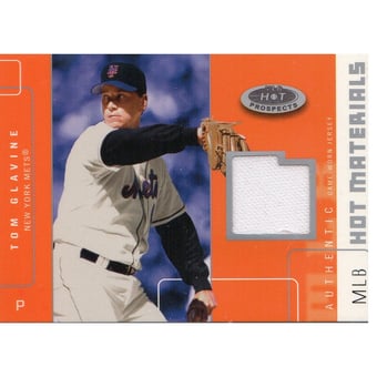 2003 Hot Prospects MLB Hot Materials #BA Tom Glavine Jsy