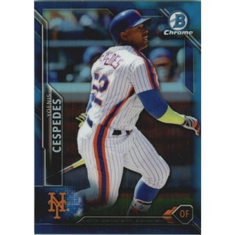 2016 Bowman Chrome Blue Refractors #72 Yoenis Cespedes