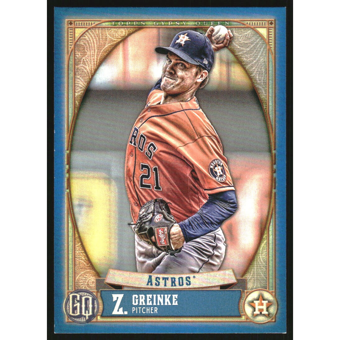 2021 Topps Gypsy Queen Blue #197 Zack Greinke. rookie card picture