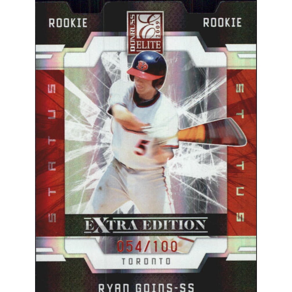 2009 Donruss Elite Extra Edition Status #104 Ryan Goins. rookie card picture