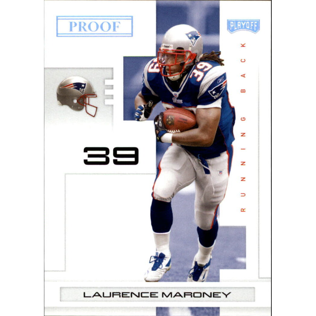 2007 Playoff NFL Playoffs Silver Proof #58 Laurence Maroney