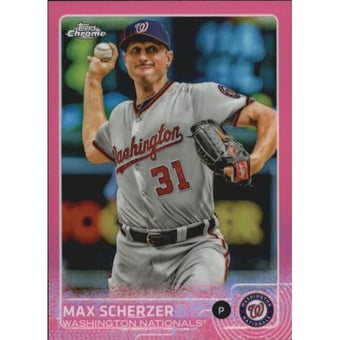 2015 Topps Chrome Pink Refractors #98 Max Scherzer